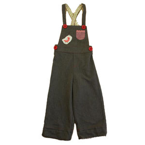 Misha Lulu Girls Brown Overalls size: 18-24 Months